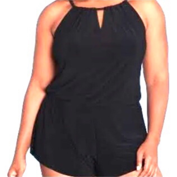 Aqua Green Romper, Women's Keyhole Blouson (5 Star) Style - Picture 7 of 11